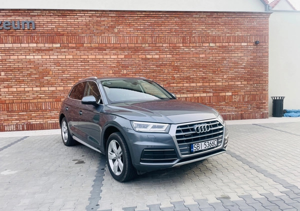 Audi Q5 cena 122800 przebieg: 65000, rok produkcji 2019 z Biała małe 667